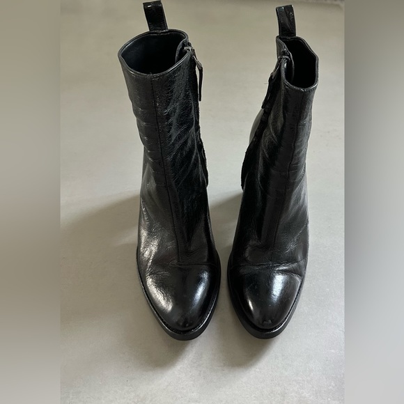 Zara Leather Ankle Boots - Picture 10 of 13